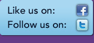 Like us on Facebook and Follow Us on Twitter