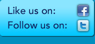 Like us on Facebook and Follow Us on Twitter