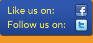Like us on Facebook and Follow Us on Twitter